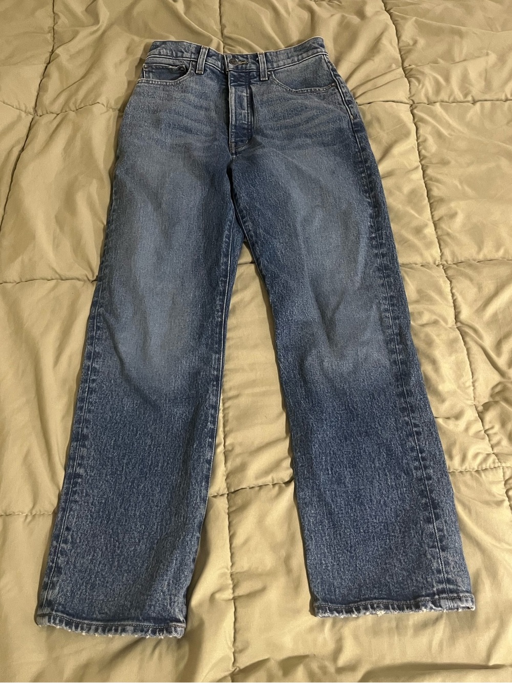 Madewell the 90s Straight Crop Jeans